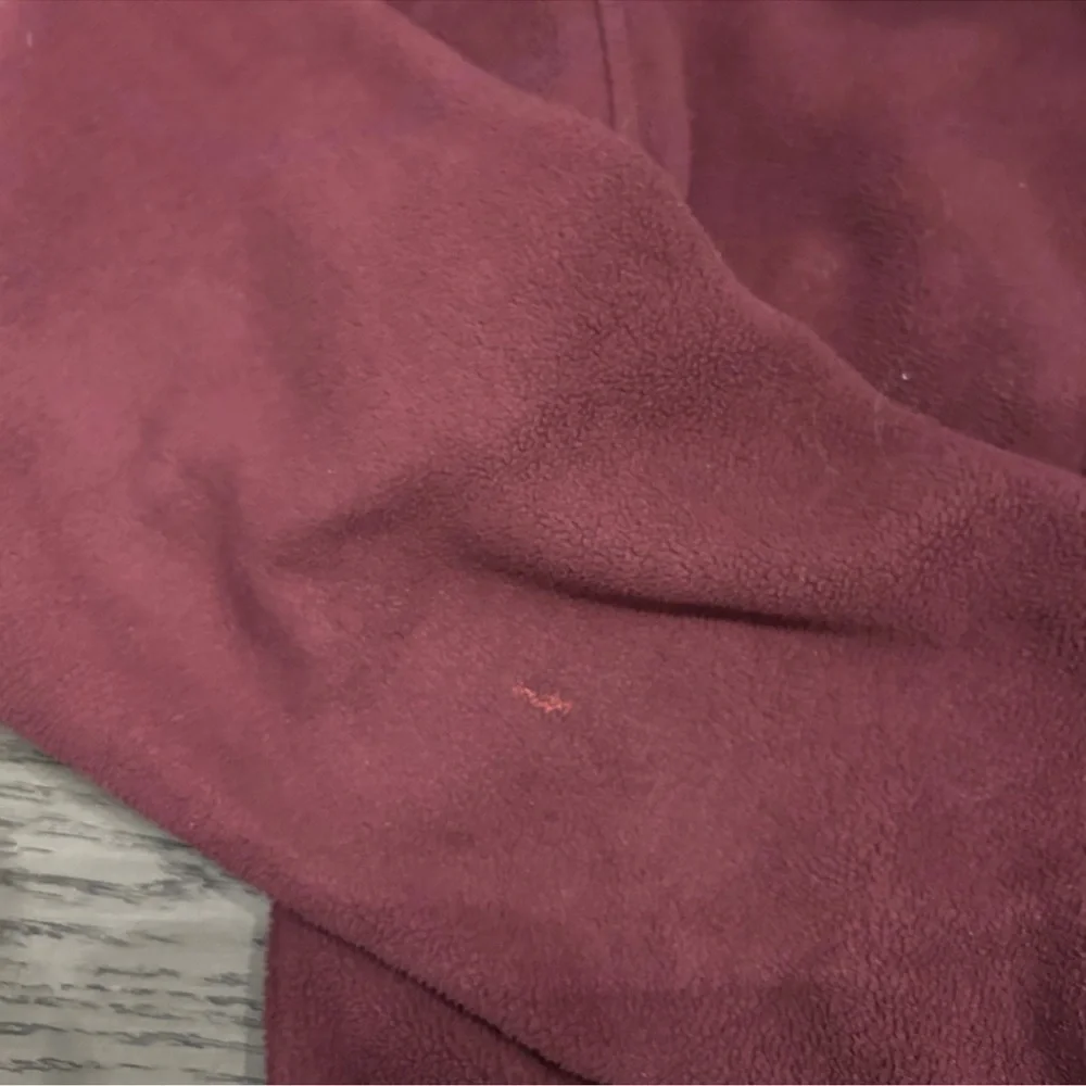 TNA polar fleece burgundy quarter zip XS - Picture 2 of 5